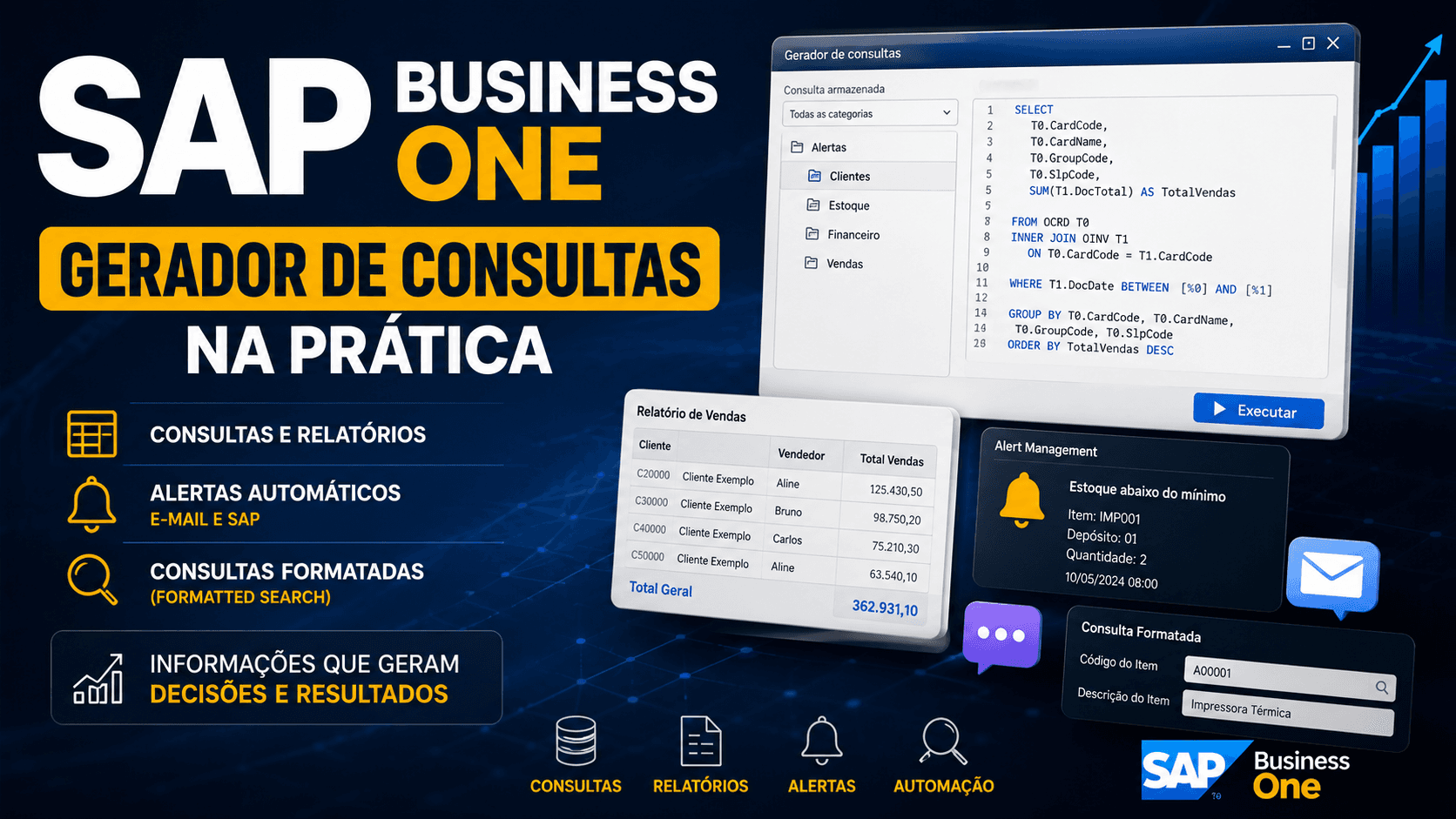 Curso SAP Business One - Gerador de Consultas na Prática
